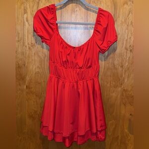 Windsor Red Romper